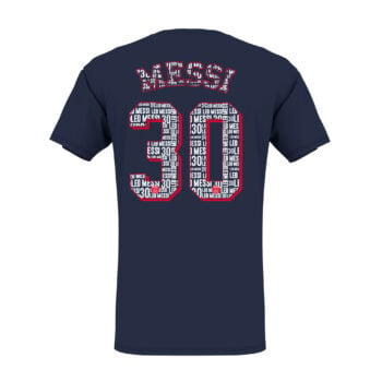 PSG Messi 'Eiffel' t-shirt navy achterzijde